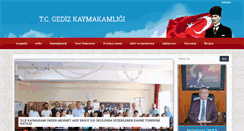 Desktop Screenshot of gediz.gov.tr